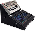 2-Tier XTS Desktop Stand, Adjustable Length from 10.6' - 18.5' for Sampler/Synth/MIDI Controller/Drum Machine, fits MPC Live 3 & Live 2/TR-8S/Analog Rytm/Octatrack, easy to assemble and resize