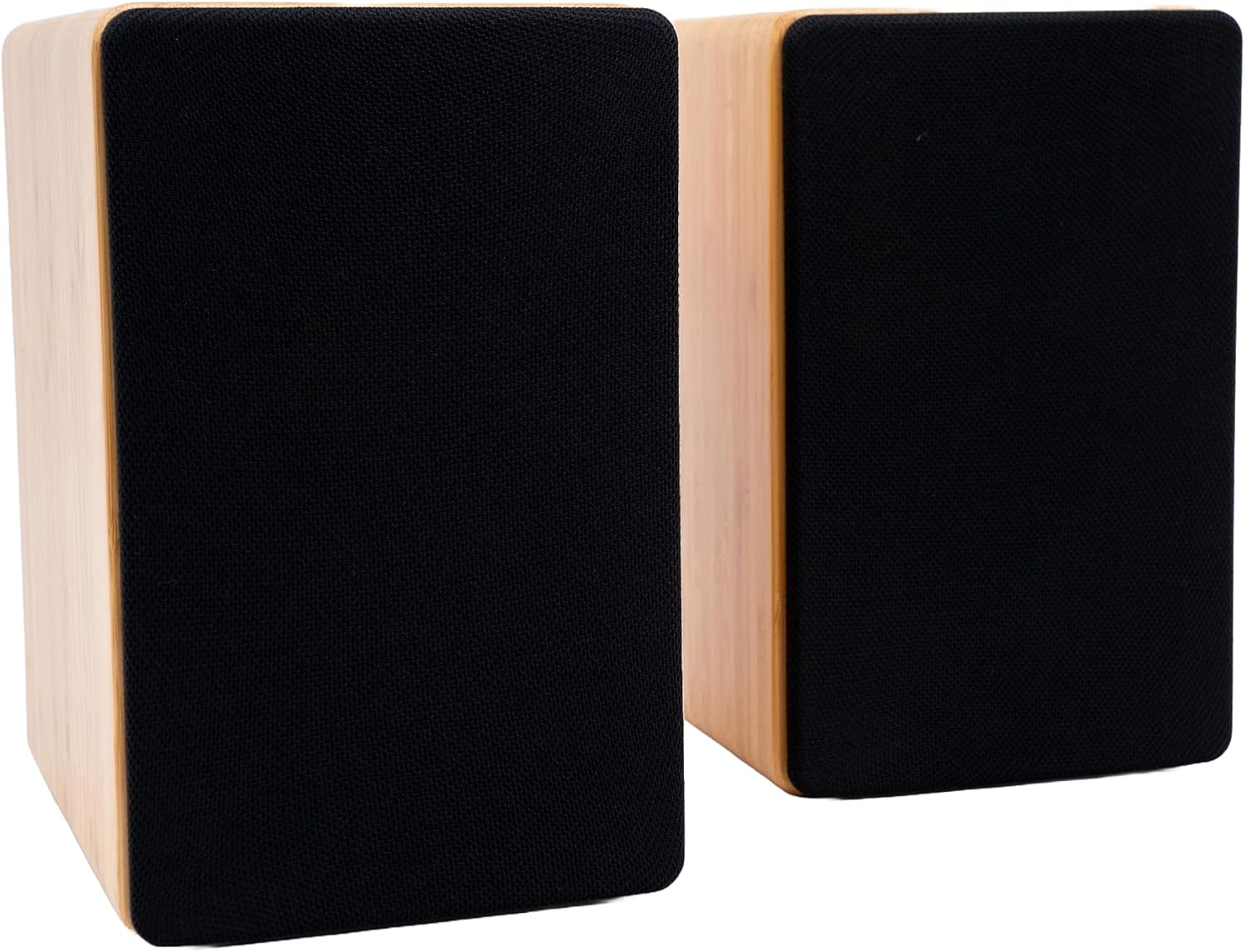 Peachtree Audio M24x Powered Bluetooth Bookshelf Speakers – Real Bamboo | 5.25' Woofer, RCA, Optical, USB Charging, Sub Out | Compact Hi-Fi Speakers for TV, Turntable, Computer & Home Audio
