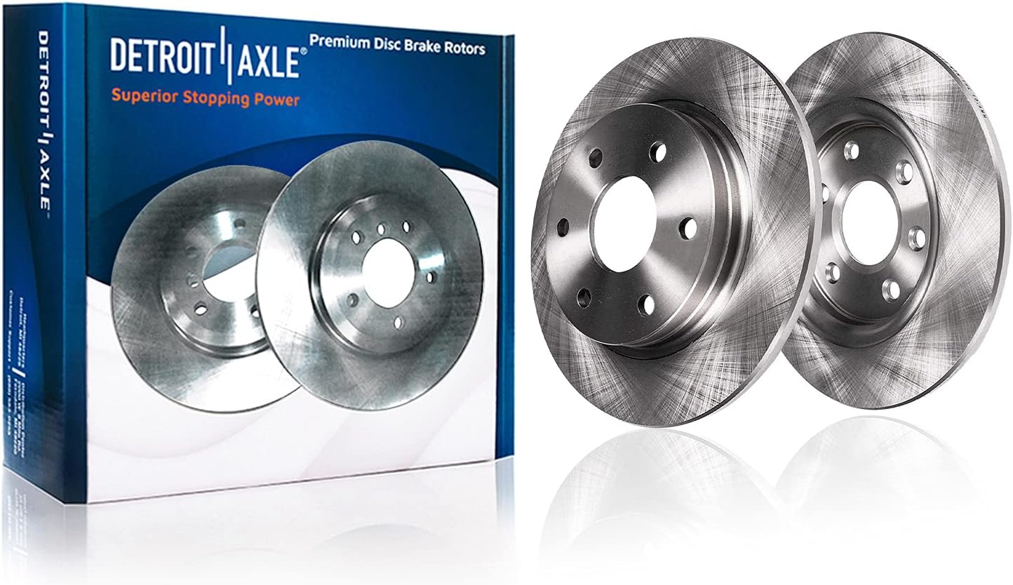 Detroit Axle - Brake Kit for 2005-2006 Infiniti QX56 Nissan Armada, 2005-2007 Titan, 12.60'' inch Front and Rear Disc Brake Rotors Ceramic Brake Pads Replacement