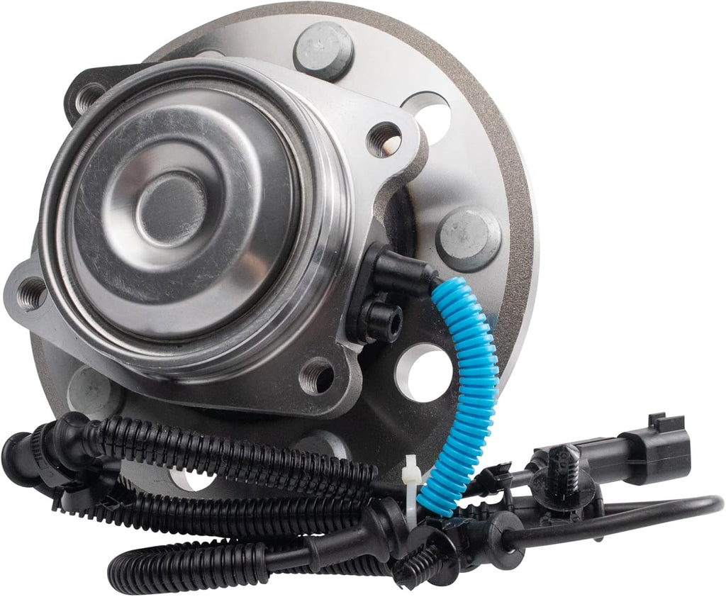 TRQ Rear Driver and Passenger Side Wheel Bearing and Hub Assembly Set 2 Piece Compatible with 2017-2019 Chrysler Pacifica Van Without Adaptive Cruise Control