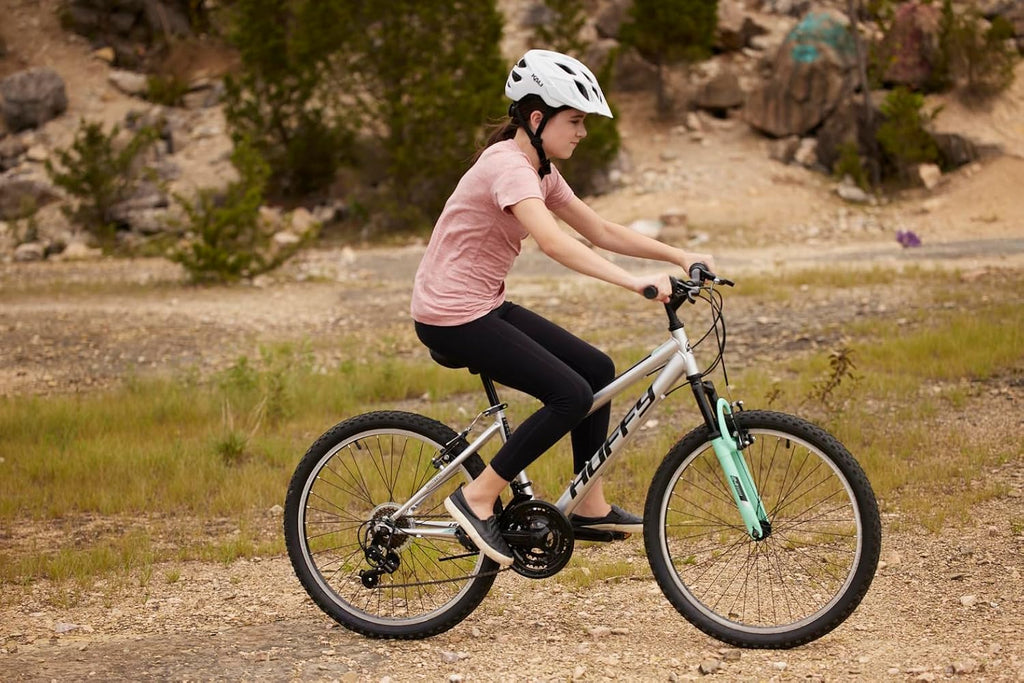 Huffy Stone Mountain Bike for Men and Women, 20'/24'/26', 6-Speed (20') or 21-Speed, Front or Dual Suspension (Varies), Multiple Colors, Adjustable Saddle, Shimano Equipped, All-Terrain Tires