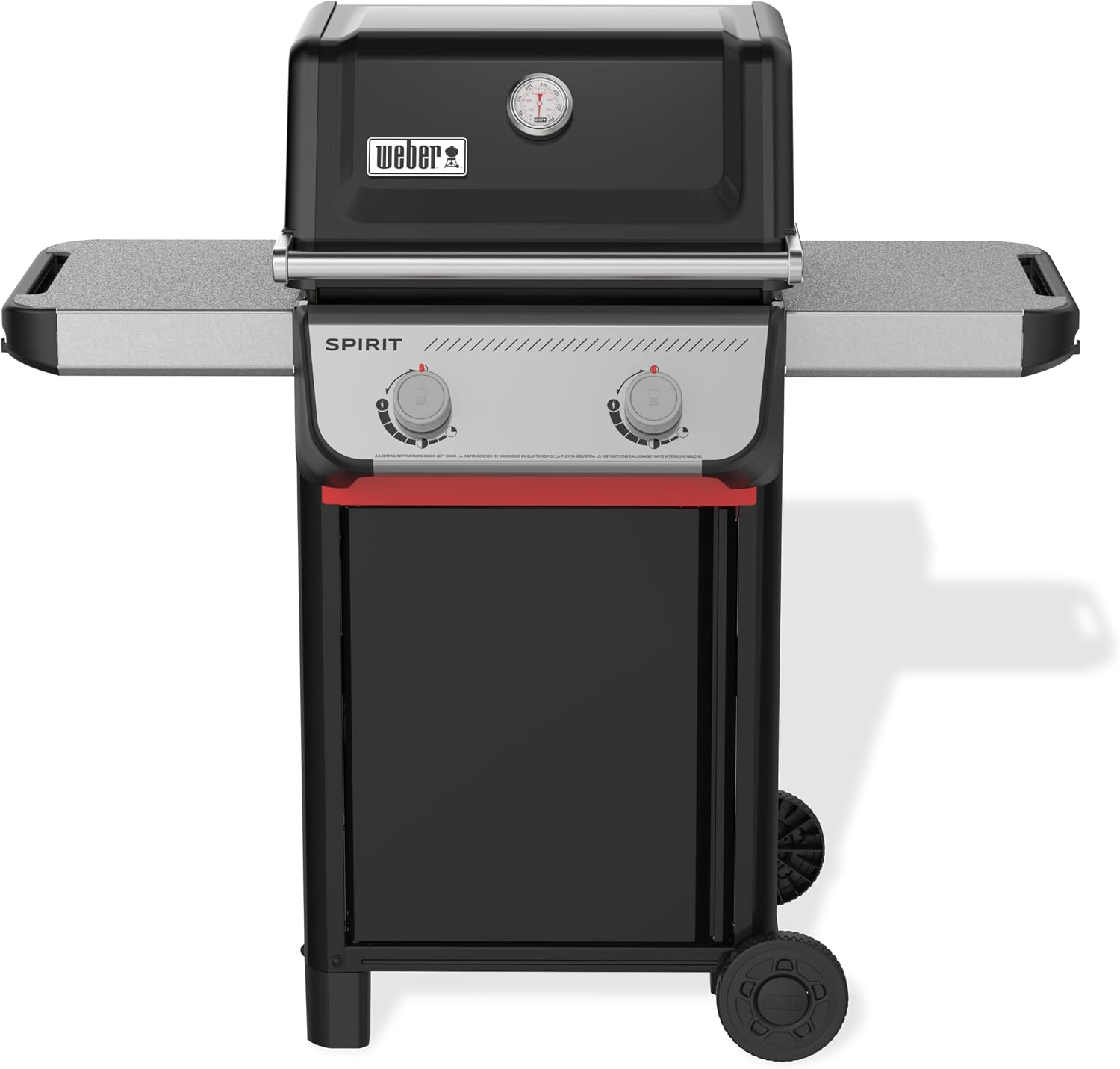 Weber Spirit E-210 Liquid Propane Gas Grill for Outdoor Cooking and BBQ, 2 Burners, Black – Porcelain-Enameled Cast-Iron Grates & Snap-Jet Ignition