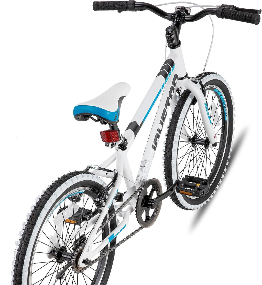 JOYSTAR Lubbock 20 24 Inch Kids Bike for Boys & Girls Ages 7-12 Years Hardtail Mountain Bike for Kids with 1-Speed/7-Speed Drivetrain, White Wall Knobby Tires, Kids' Bicycle