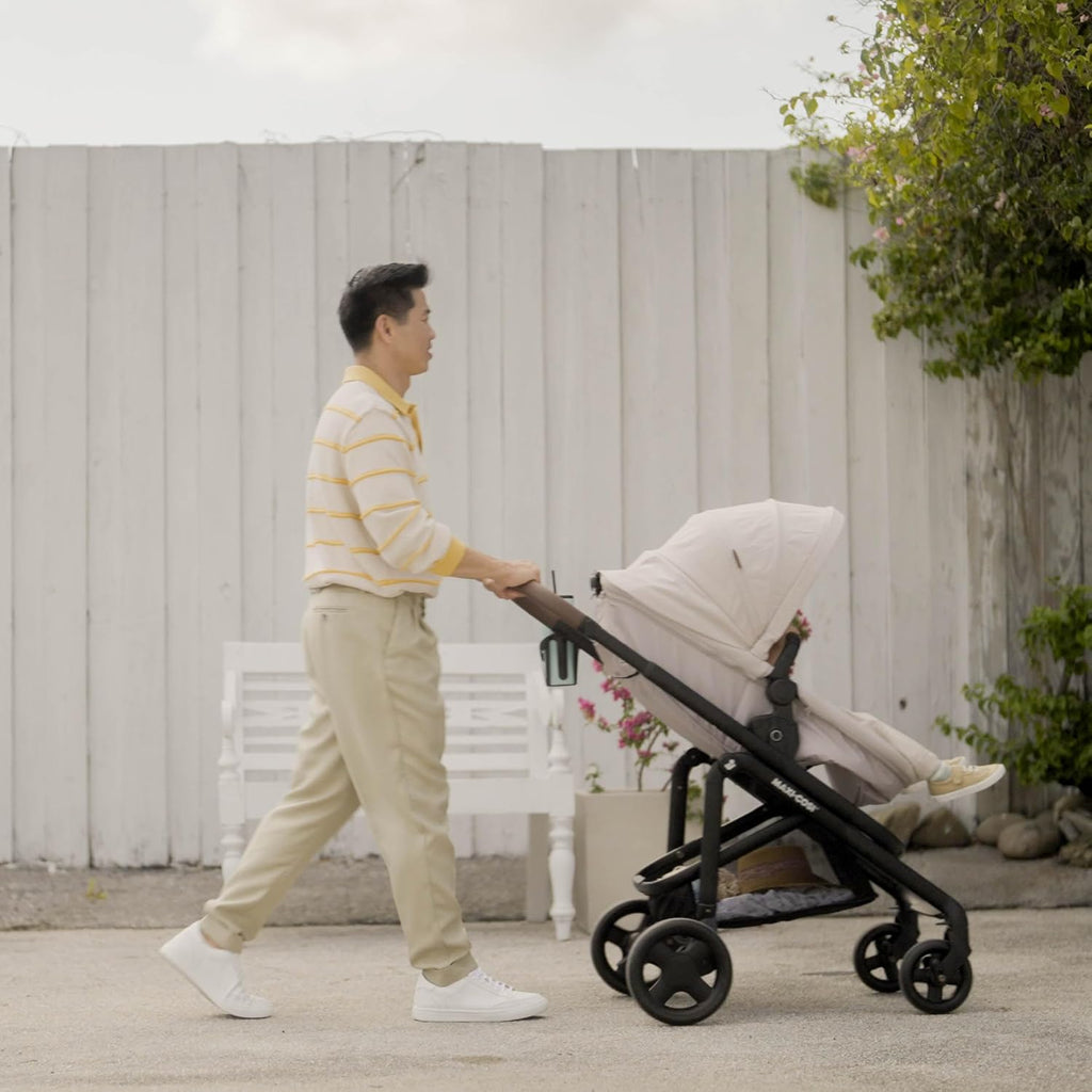 Maxi-Cosi Tayla Max Baby Strollers, Modular with Adjustable Seat, Converts to Lie-Flat Carriage, Parent and World Facing View, Lightweight, Onyx Wonder