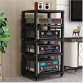 Tier spacing Adjustable Amplifier Racks Mobile Audio and Video Equipment Rack Professional Audio Equipment Cabinet Audio-Visual Tripod with Wheels (Color : C-50X45X100cm)