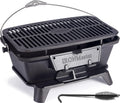 IronMaster Hibachi Grill Outdoor - Small Portable Charcoal Grill, 100% Cast Iron, Japanese Yakitori Tabletop Camping Grill - Cooking Grate Surface 17' x 10.5' for 5-8 People