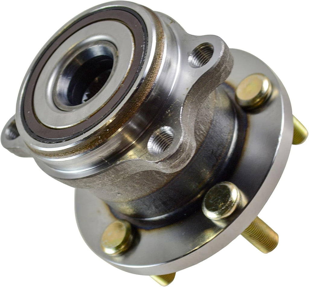 TRQ 2 Piece Front Rear Wheel Bearing & Hub Assembly Set Compatible with 2005-2009 Subaru Legacy Outback