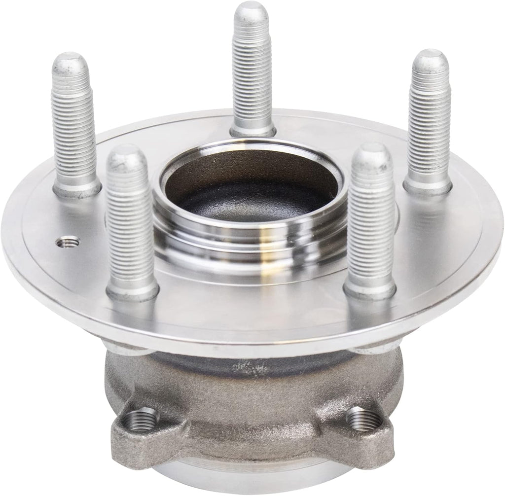 TRQ Front Left and Right Wheel Bearing and Hub Assembly Set 2 Piece Compatible with 2012-2016 Tesla S