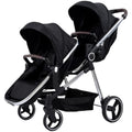Double Stroller for Twins Infants and Toddlers, Foldable Tandem, Convertible Twin to Single Stroller, Compact Light Weight, Ages 0-3 Years