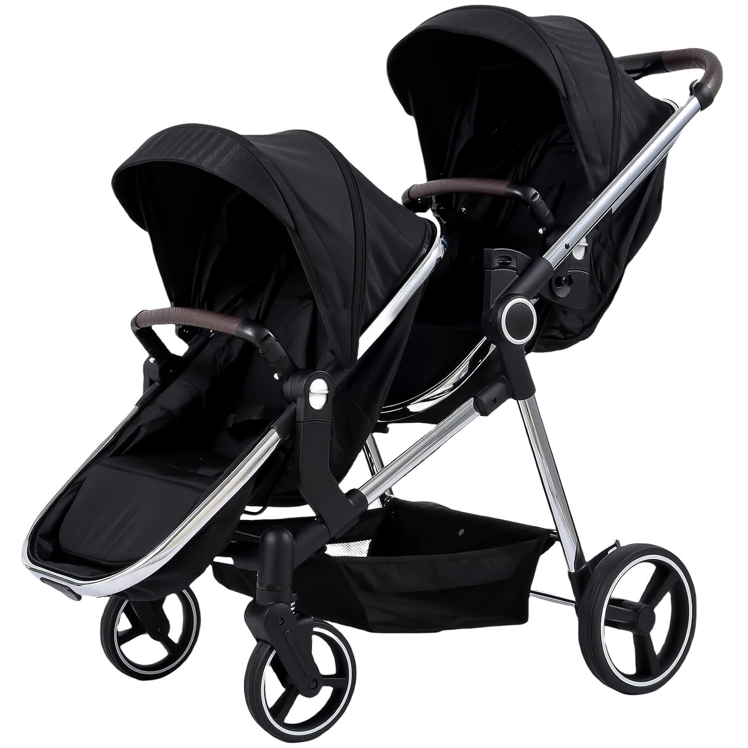 Double Stroller for Twins Infants and Toddlers, Foldable Tandem, Convertible Twin to Single Stroller, Compact Light Weight, Ages 0-3 Years