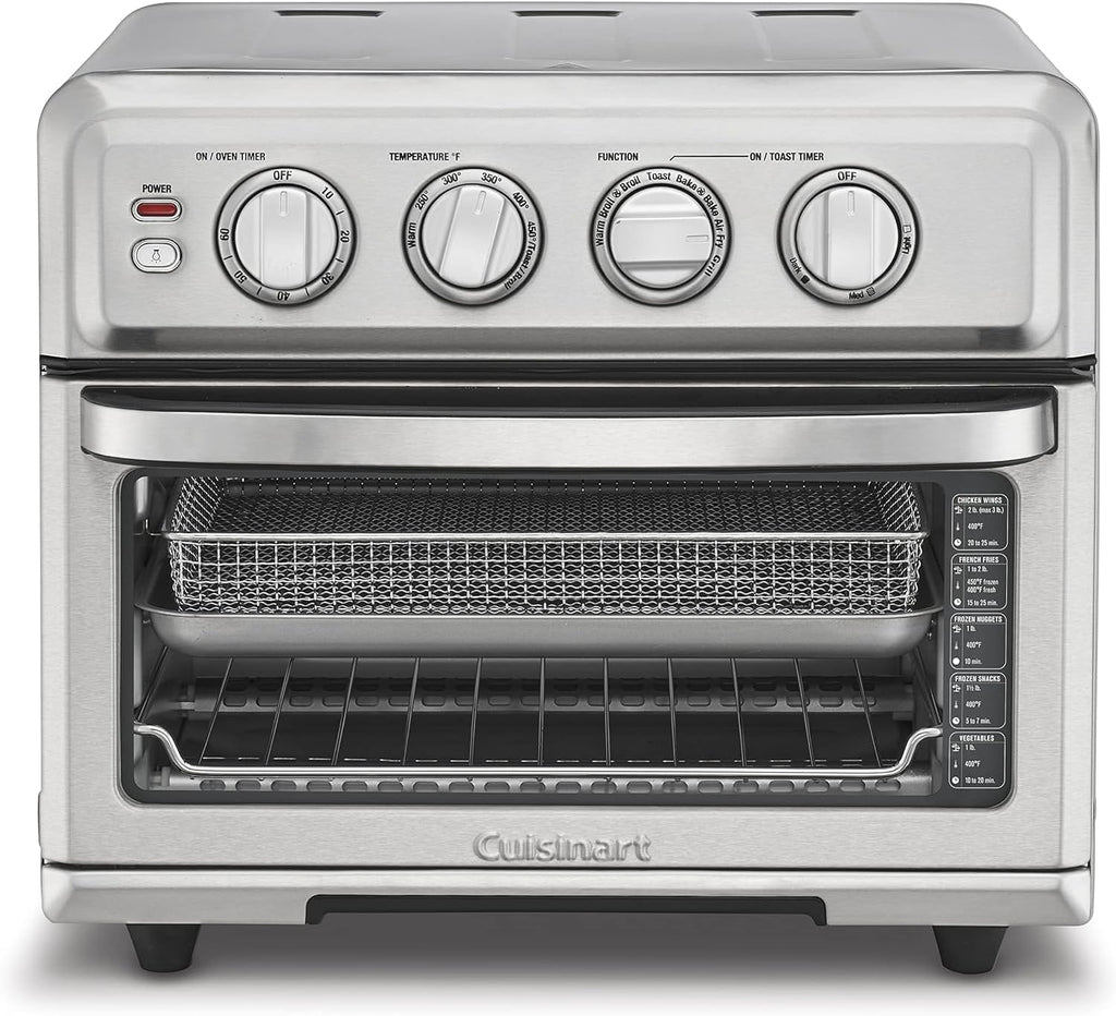 BLACK+DECKER 1000W Over The Range Microwave with Cuisinart 1800W Air Fryer Toaster Oven with Bake, Broil & Grill
