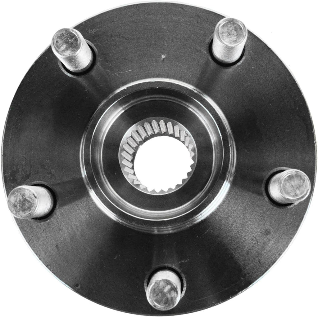 TRQ 2 Piece Front Rear Wheel Bearing & Hub Assembly Set Compatible with 2009-2013 Subaru Forester 2012-2013 Impreza 2010-2014 Legacy Outback