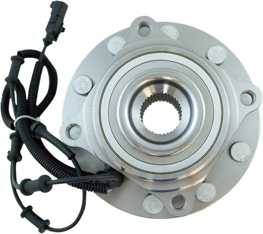 TRQ Front Driver and Passenger Side Wheel Bearing and Hub Assembly Set 2 Piece Compatible with 2008-2010 Dodge Ram 4500 2008-2010 Ram 5500 2011-2018 Ram 4500 2011-2018 5500