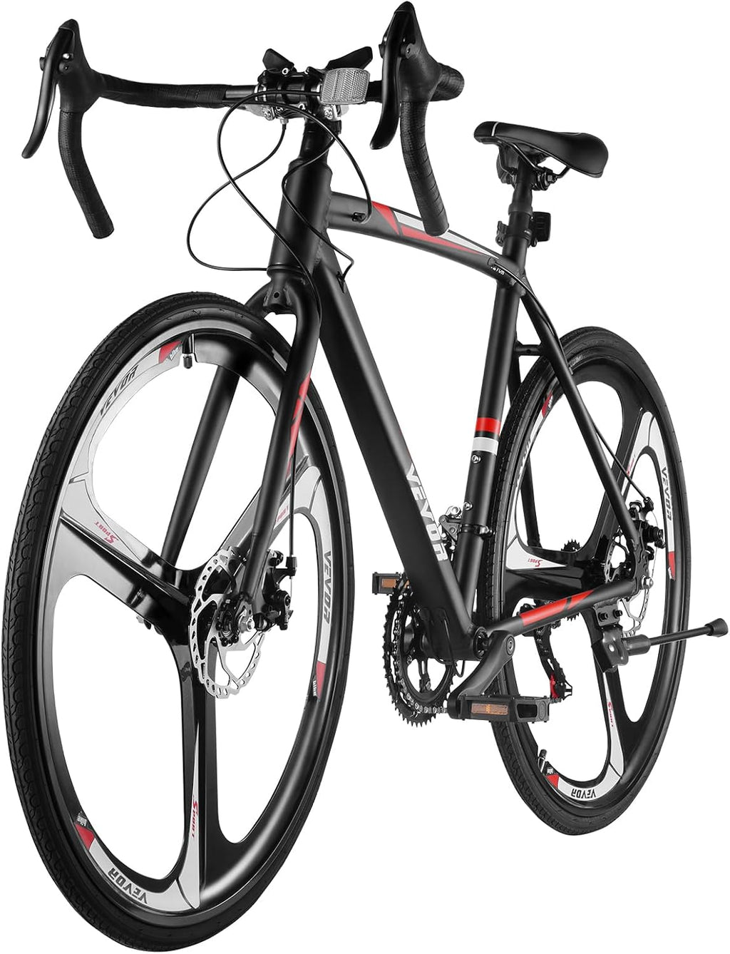 VEVOR Road Bike, 700C Wheels Racing Bike, Shimano Drivetrain City Commuter Road Bicycle, Urban Adult Sport Bicycle with Drop Bar, for Men and Women