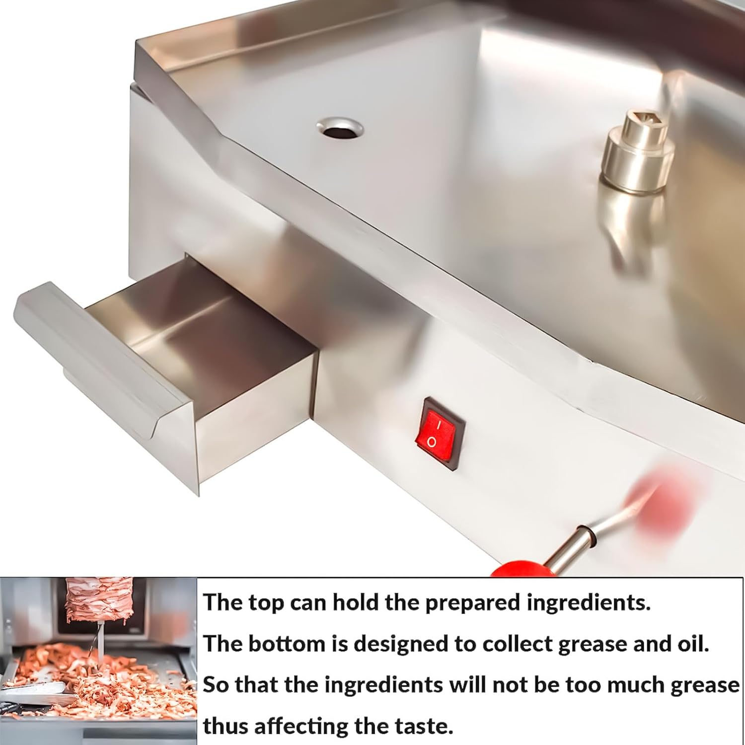 Shawarma Propane gyro machines Gas Vertical Barbecue Grill Doner Kebab Gyro Grill Rotating Kebab Machine with 3 Burners