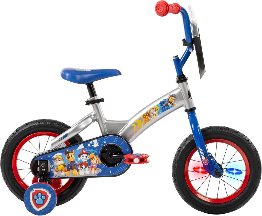 Huffy Paw Patrol Kids' Bikes, Sizes 12/16 Inch, Beginner Rider, Multiple Designs and Color Options Available, Removable Training Wheels Included, Fun Paw Patrol Graphics