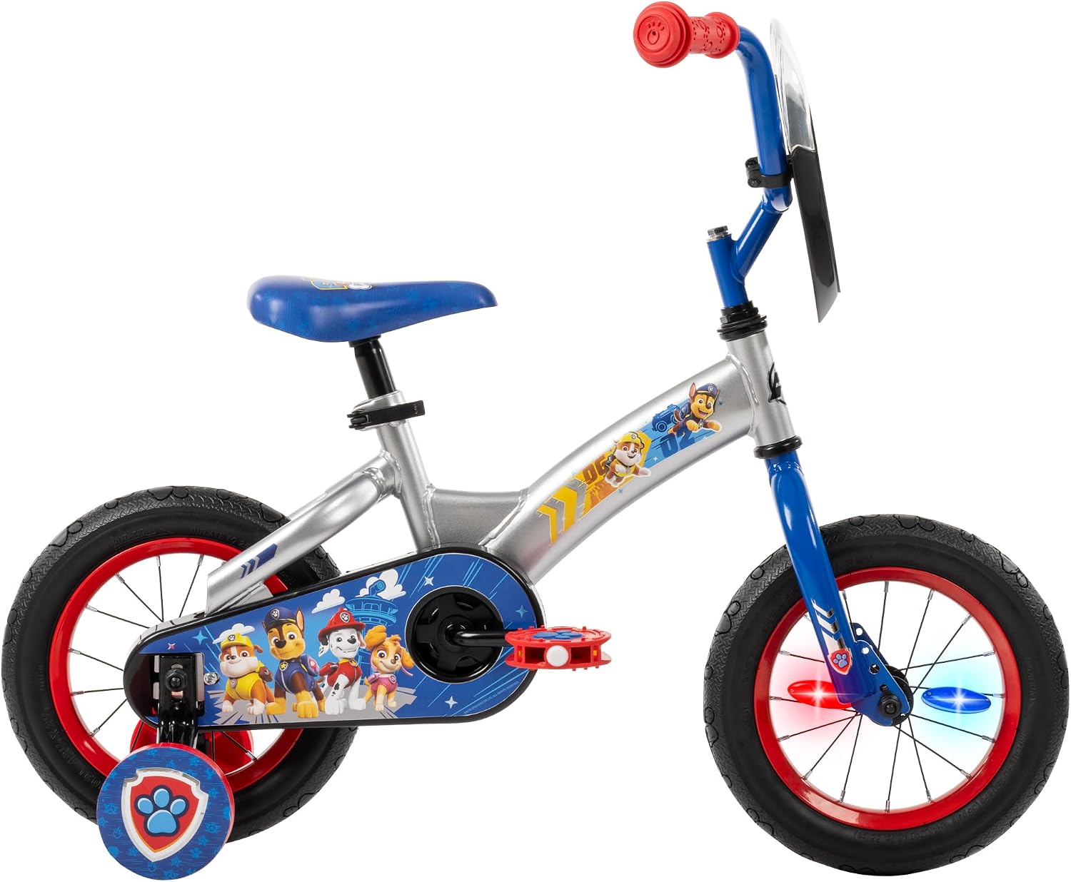 Huffy Paw Patrol Kids' Bikes, Sizes 12/16 Inch, Beginner Rider, Multiple Designs and Color Options Available, Removable Training Wheels Included, Fun Paw Patrol Graphics