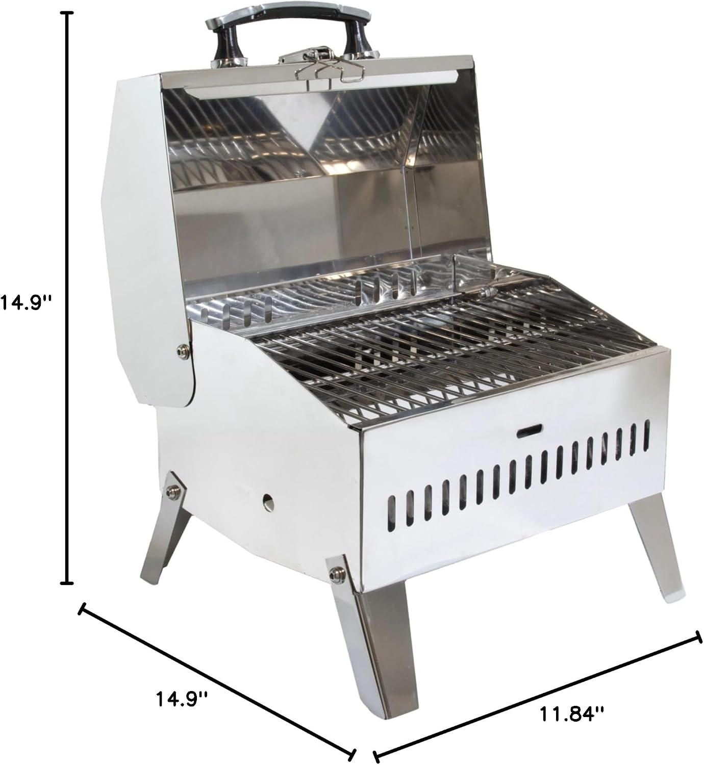 Magma C10-200 Beach Fire 9' x 12' Gas Grill | Portable Small Gas Grill | Compact Propane BBQ | Mini Outdoor Cooker