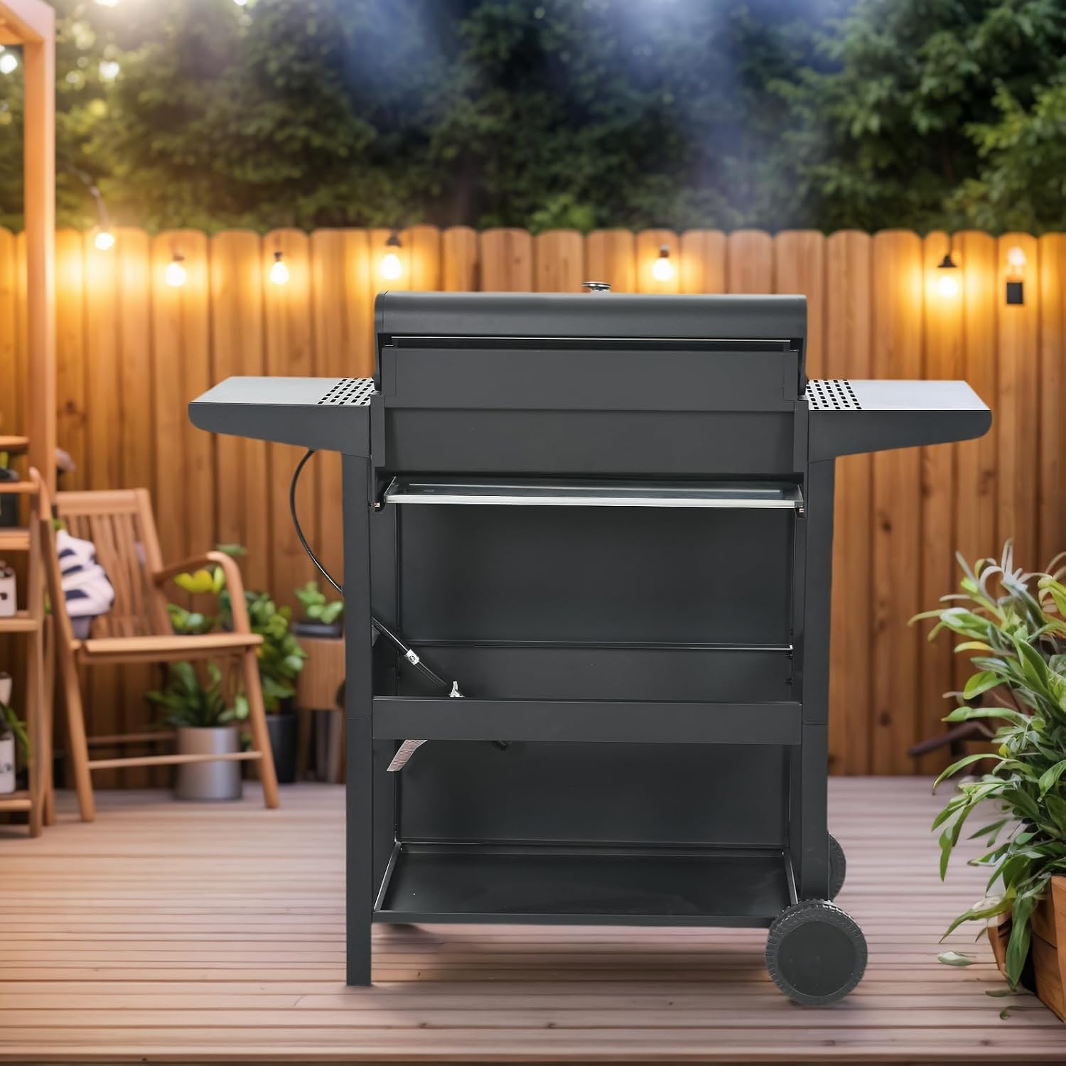 Endark 4-burner | 34,000 BTU all-purpose cast iron bbq grill | Perfect for outdoor cooking, garden, poolside, tailgating and hiking | great for roasting, searing, kebabs