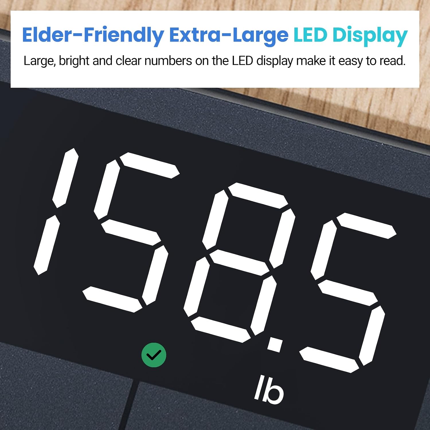 Etekcity Scale for Body Weight,Digital Bathroom Scales for People,Most Accurate to 0.05lb,Bright LED Display & Large Clear Numbers,Upgraded Quality-for the Elderly Safe Home Use,400 lbs,(Pack of 5)