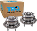 TRQ Left and Right Wheel Bearing and Hub Assembly Set 2 Piece Compatible with 2019-2022 Genesis G70 2019-2022 G70 AWD 2018-2019 Kia Stinger 2018-2019 Stinger AWD