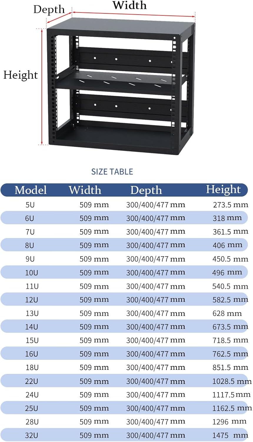 Wall Mounted AV Media Stand, Steel Audio Rack, Floating Stereo Cabinet, Media Storage with Adjustable Shelves, Component Shelf for DVD and Audio Equipment