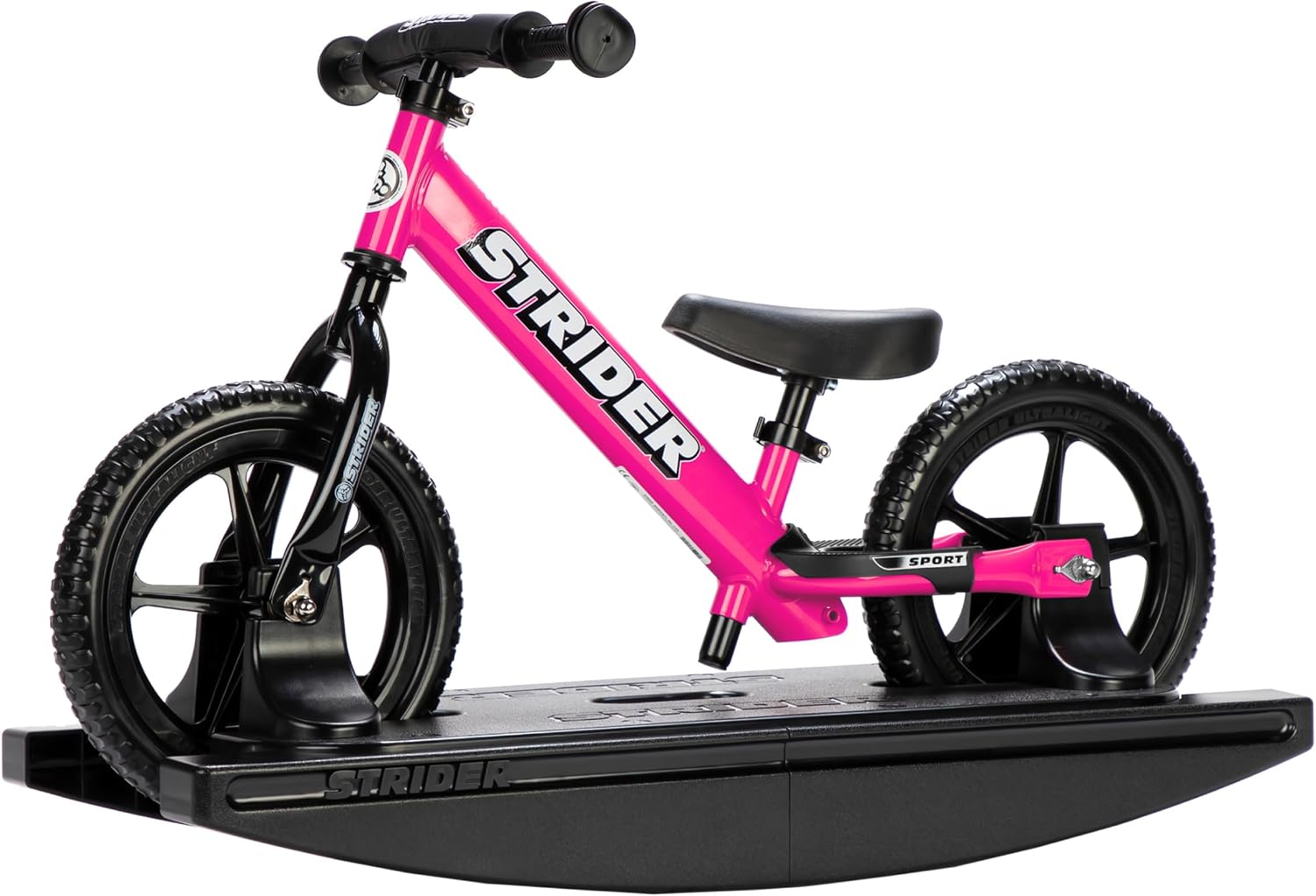 Strider Sport 2-in-1 Rocking Bike - Helps Teach Baby How to Ride a Balance Bicycle - for Kids 6 Months to 4 Years - Easy Assembly & Adjustments