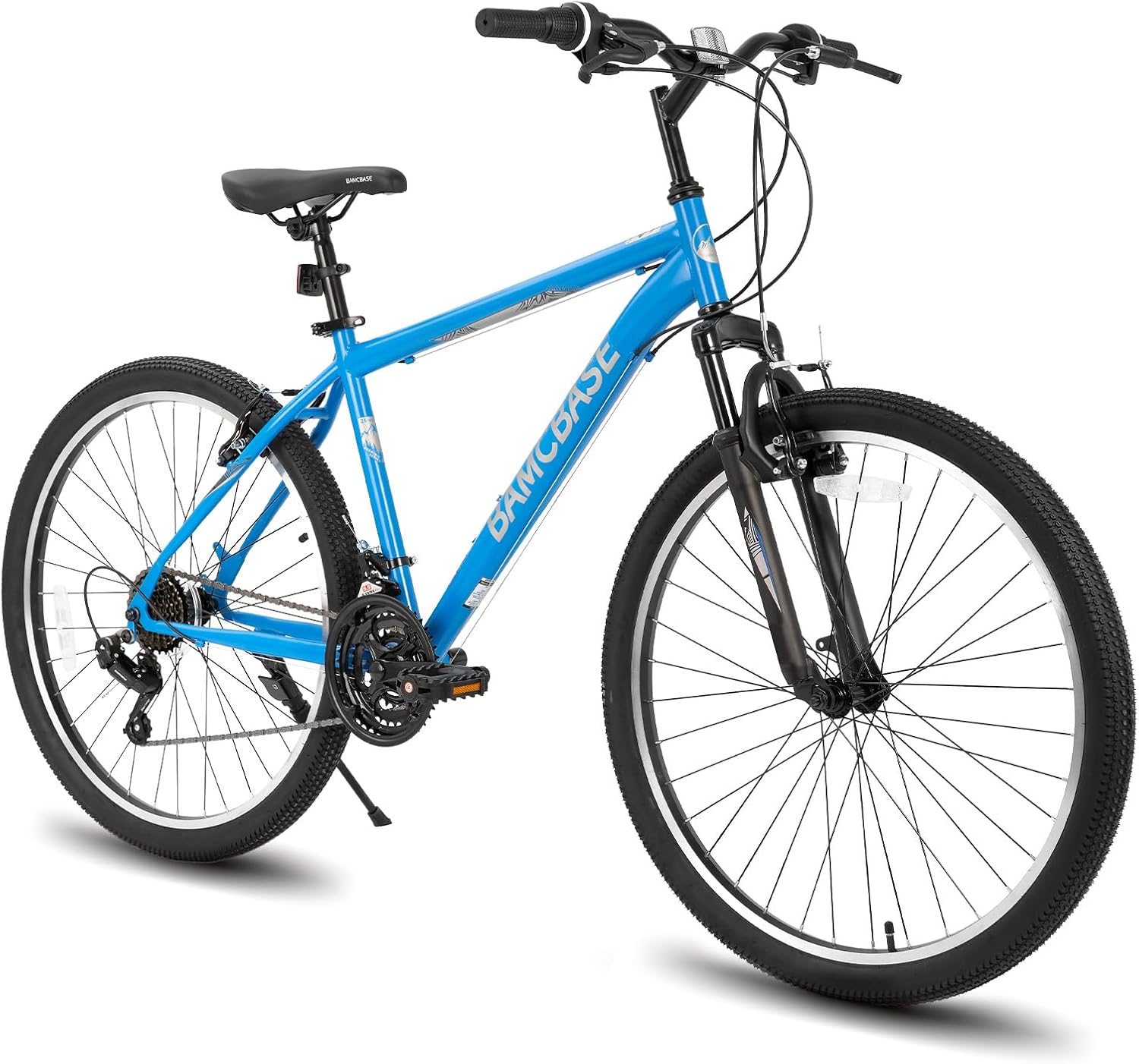HILAND Adult 26 Inch Mountain Bike, Mens Womens Bicycle, High-Carbon Steel Frame Mountain Bicycle, Sport MTB for Adults, Multi-Color
