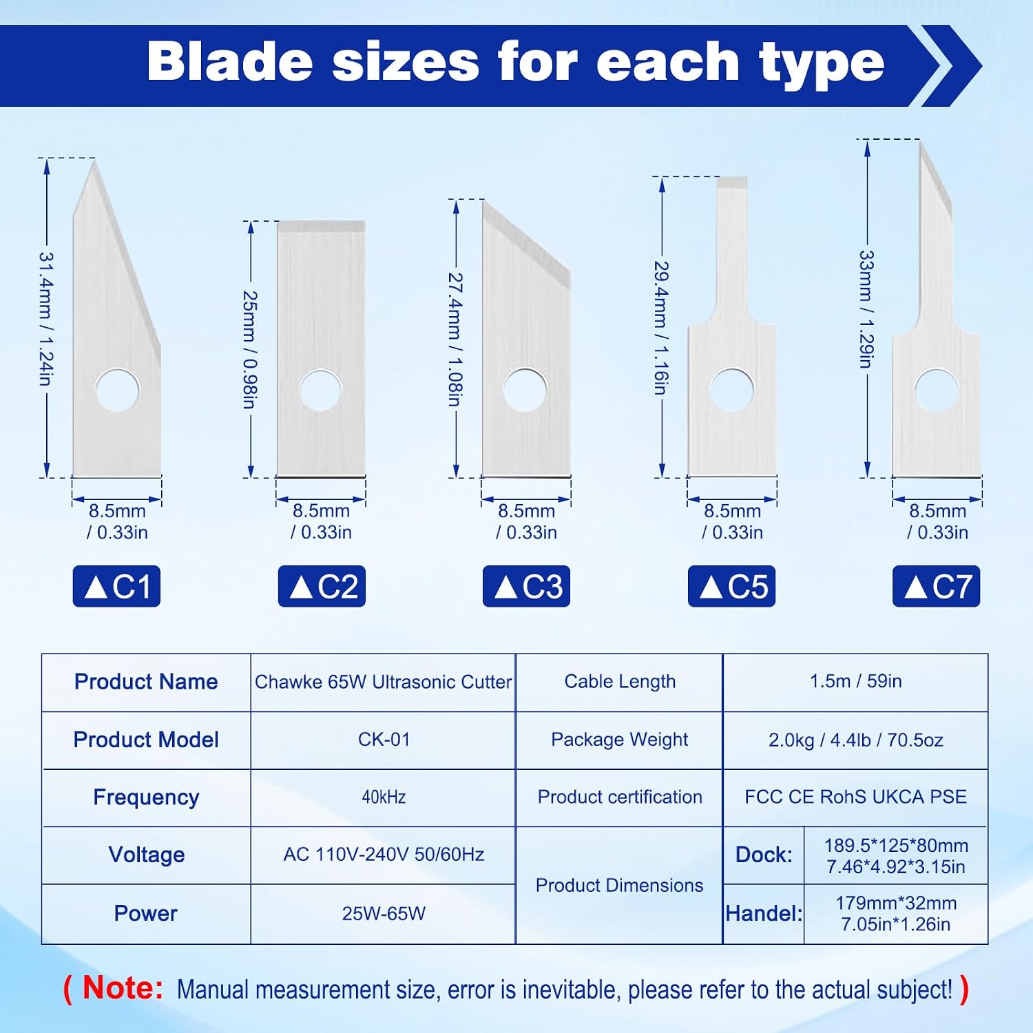 Profession 65W Ultrasonic Cutter Knife 40kHz Vibration Cutting 3D Print Resin, Dental Model Plastic, PVC, Leather,Wood,Carbon fiber Acrylic Trimming Deburr DIY Power-driven Tools (Basic Version)
