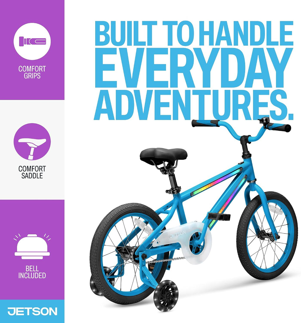 Jetson Light Rider Kids' Light-up Unisex Bike, LED Light-up Frame, 3 Different Light Modes