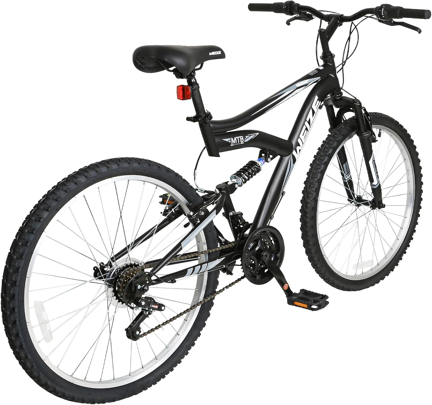 WEIZE Kids Mountain Bike, Kids' Bicycles for 6-14 Years Old Boys Girls with Dual Full Suspension, 6 Speeds Drivetrain, High-Carbon Steel Frame, Ideal for Young Riders and Adventurers
