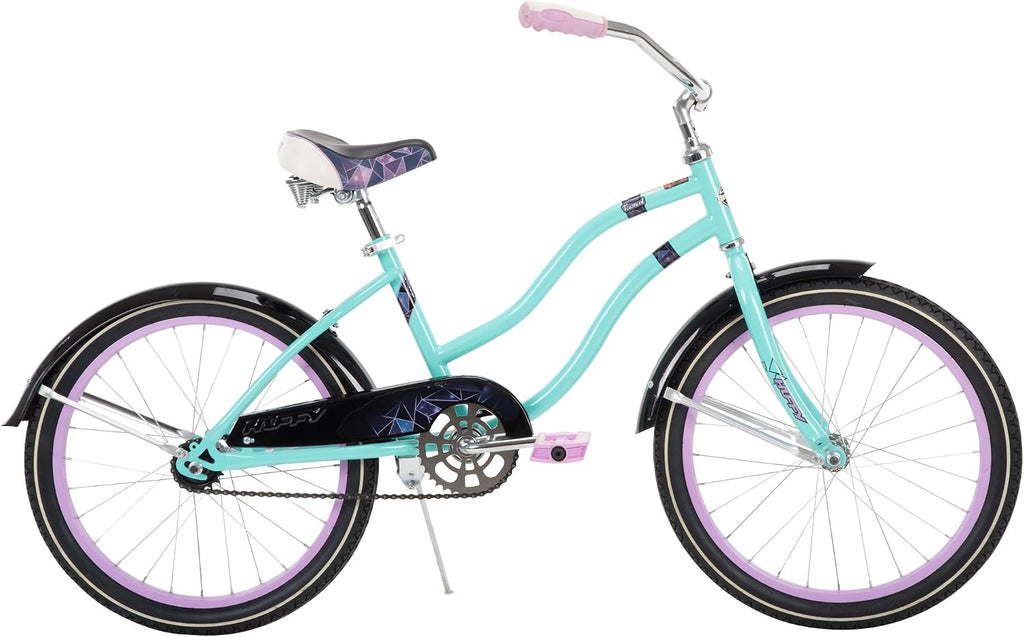 Huffy Cruiser Bike, Fairmont or Woodhaven Model, 20/24/26 Inch Sizes, Perfect for Casual Rides, Ergonomic Design, Rear Rack and Basket on Woodhaven Model, Simple Coaster Brakes, Multiple Color Options