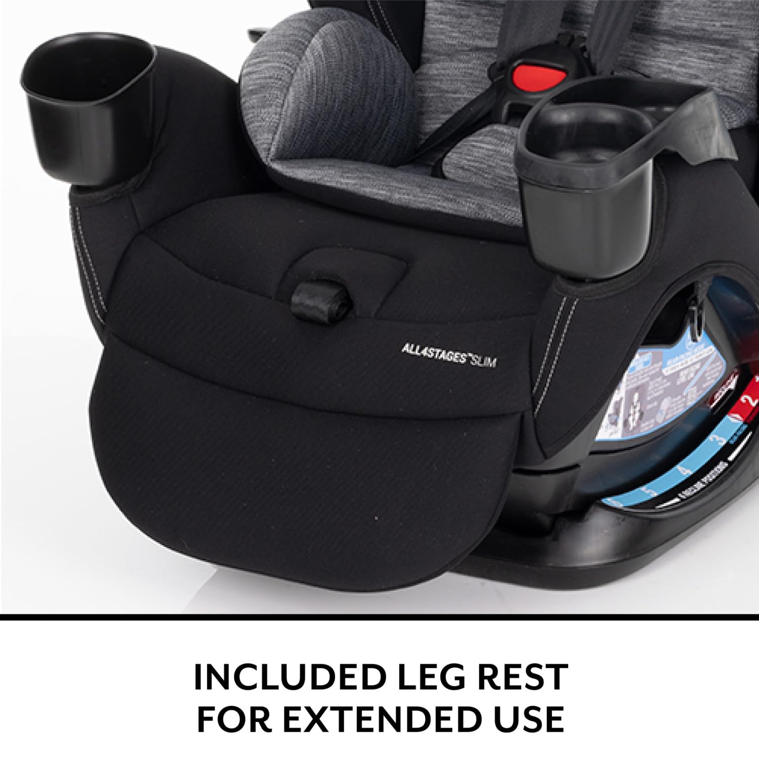 Evenflo All4Stages Slim Plus Canopy 4-in-1 Convertible Car Seat (Howell Black)