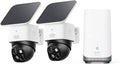 eufy Security SoloCam S340 2-Cam Kit (HomeBase S380), Solar Security Camera, Wireless Outdoor Camera, 360° Pan and Tilt, No Blind Spots, No Monthly Fee, Built-in Local Storage (Up to 16TB)