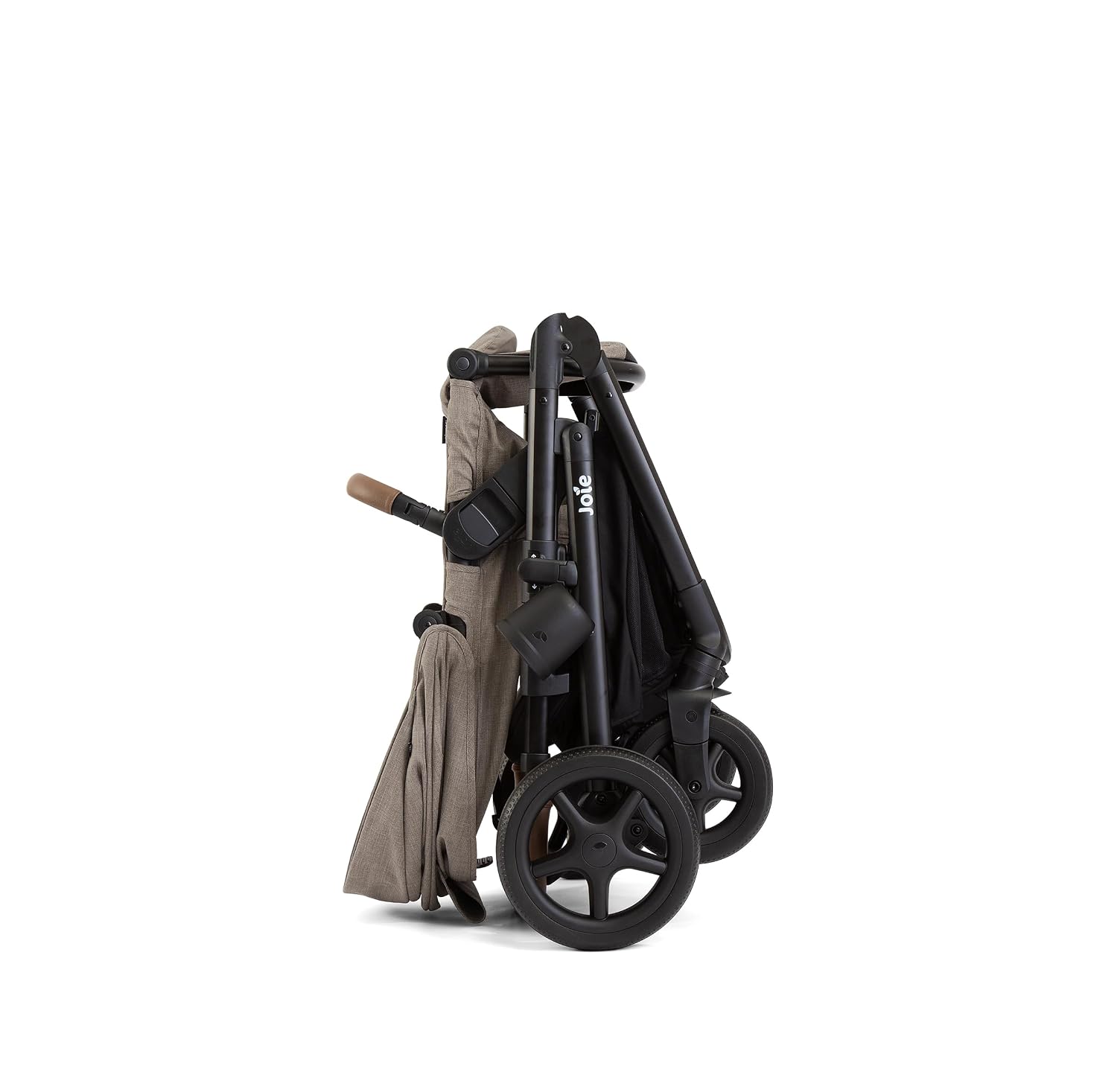 Joie Ginger 4-in-1 Convertible Pramette and Stroller with A Deep Recline, Height Adjustable seat, All-Terrain Wheels, Extra Storage – for Newborns and Toddlers (Mocha)