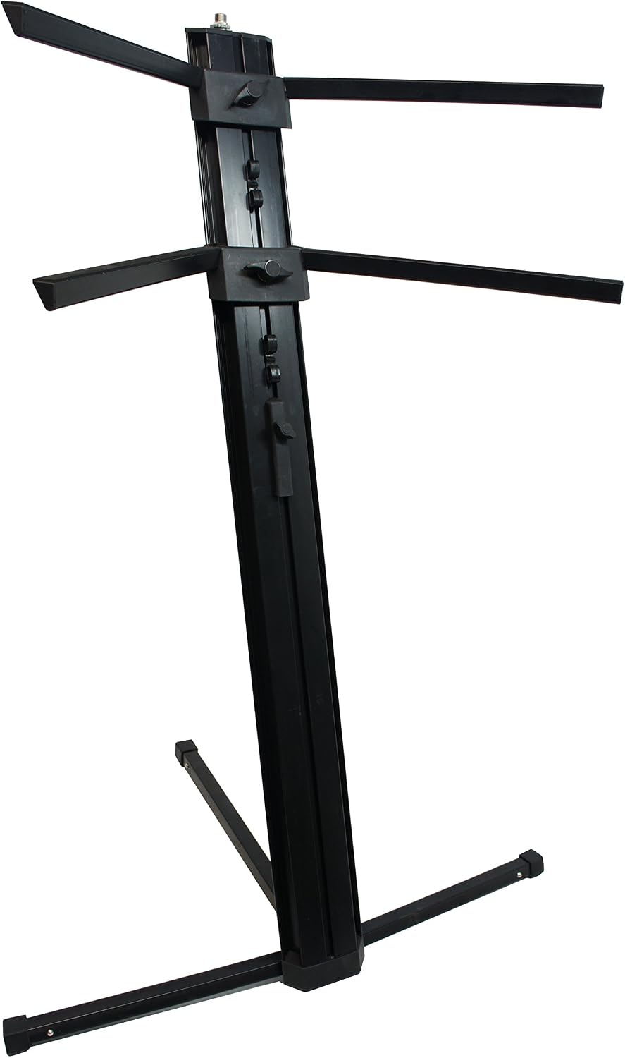 Harmony Audio Professional 2-Tier Column Keyboard Stand with 5/8' Mic Mount Ver2.0