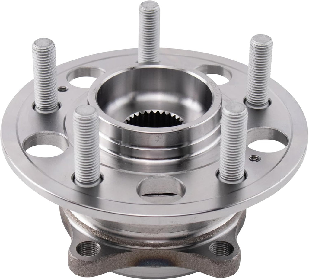 TRQ Left and Right Wheel Bearing and Hub Assembly Set 2 Piece Compatible with 2019-2022 Genesis G70 2019-2022 G70 AWD 2018-2019 Kia Stinger 2018-2019 Stinger AWD