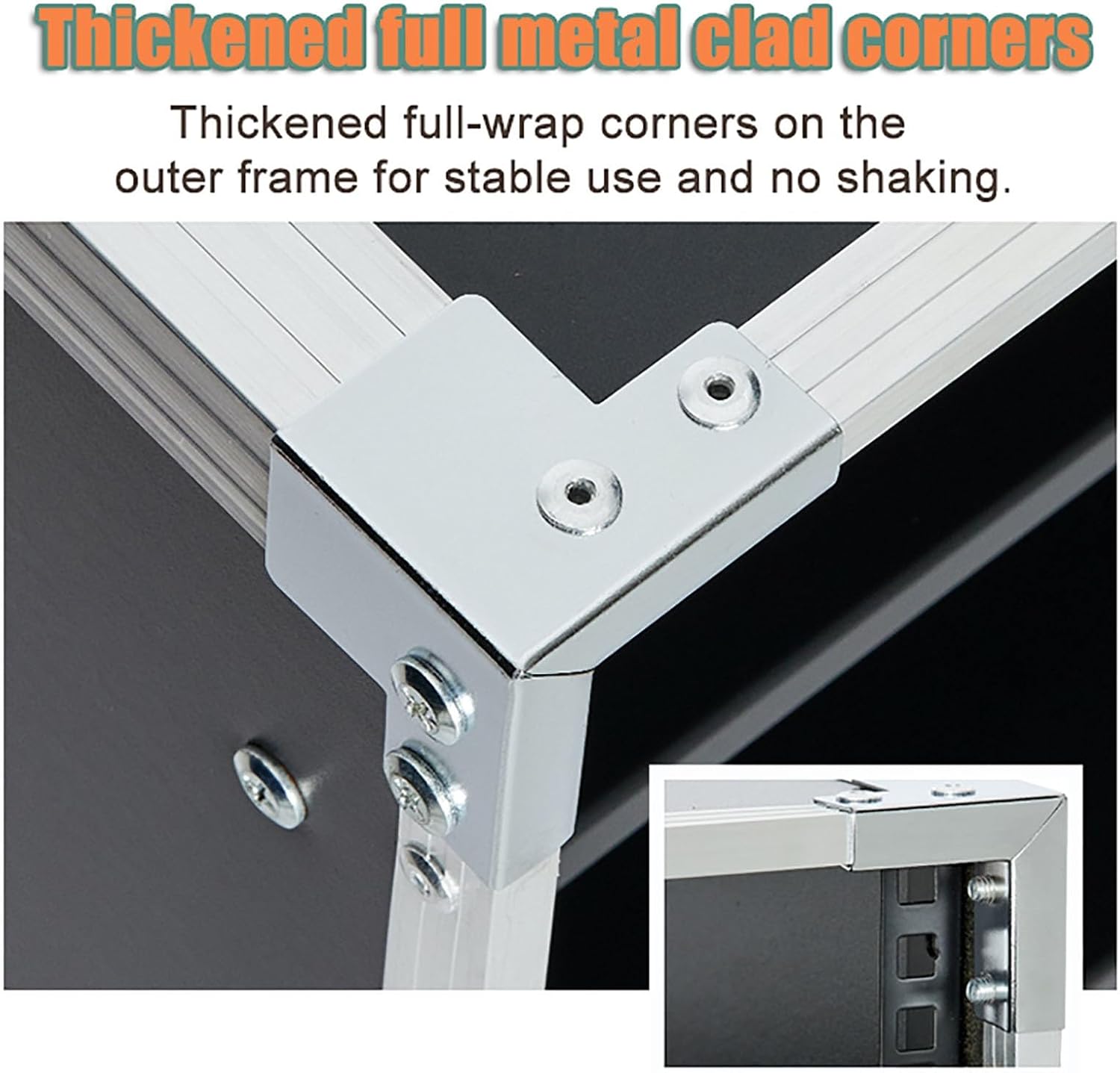 Portable Network Rack，Open Frame Rack，for Servers & AV Gear，with Caster Built-in Handle Network Rack， Rolling Network Rack（16U -87x52.5cm） (Size : 16U-4TIER-87X52.5CM)