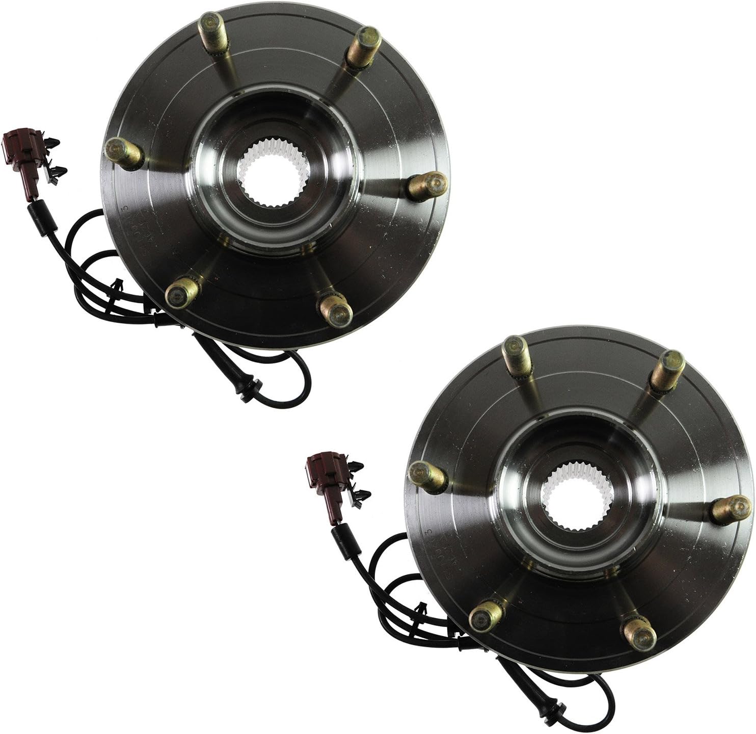 TRQ 2 Piece Rear Wheel Bearing & Hub Assembly Set Compatible with 2004-2010 Infiniti QX56 2005-2012 Nissan Armada 2004 Pathfinder Pathfinder Armada