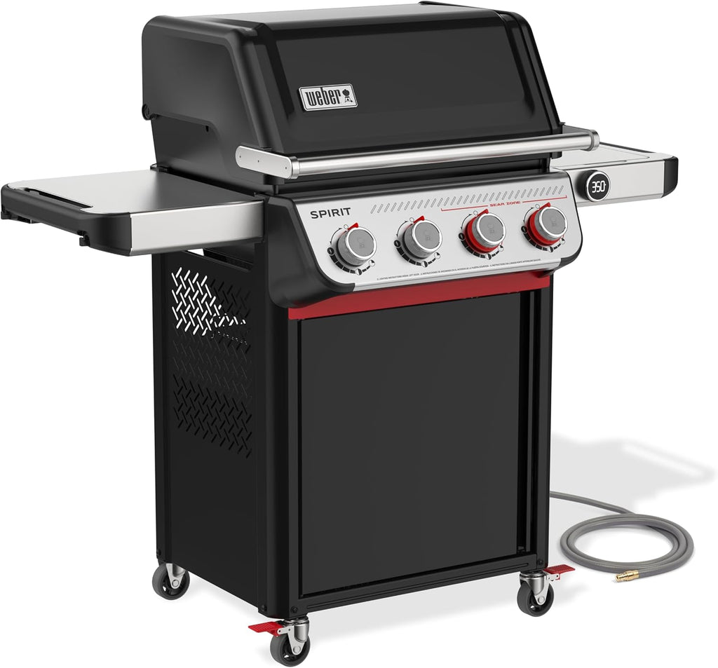 Weber Spirit EP-425 Natural Gas Grill for Outdoor Cooking and BBQ, 4 Boost Burners, Black