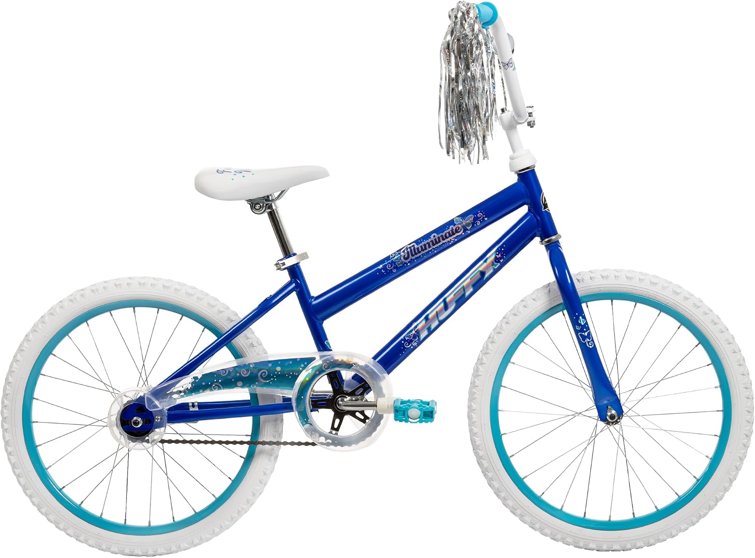 Huffy Illuminate Bike for Girls, 12/16/20 Inch Size Options, Ages 3+ Years Old, Removable Training Wheels (12' and 16' Only), Multiple Color Options, Easy Assembly, Adjustable Seat, Durable