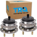 TRQ Front Left and Right Wheel Bearing and Hub Assembly Set 2 Piece Compatible with 2015-2016 Hyundai Genesis Rear Wheel Drive 2017 Genesis G80 Rear Wheel Drive