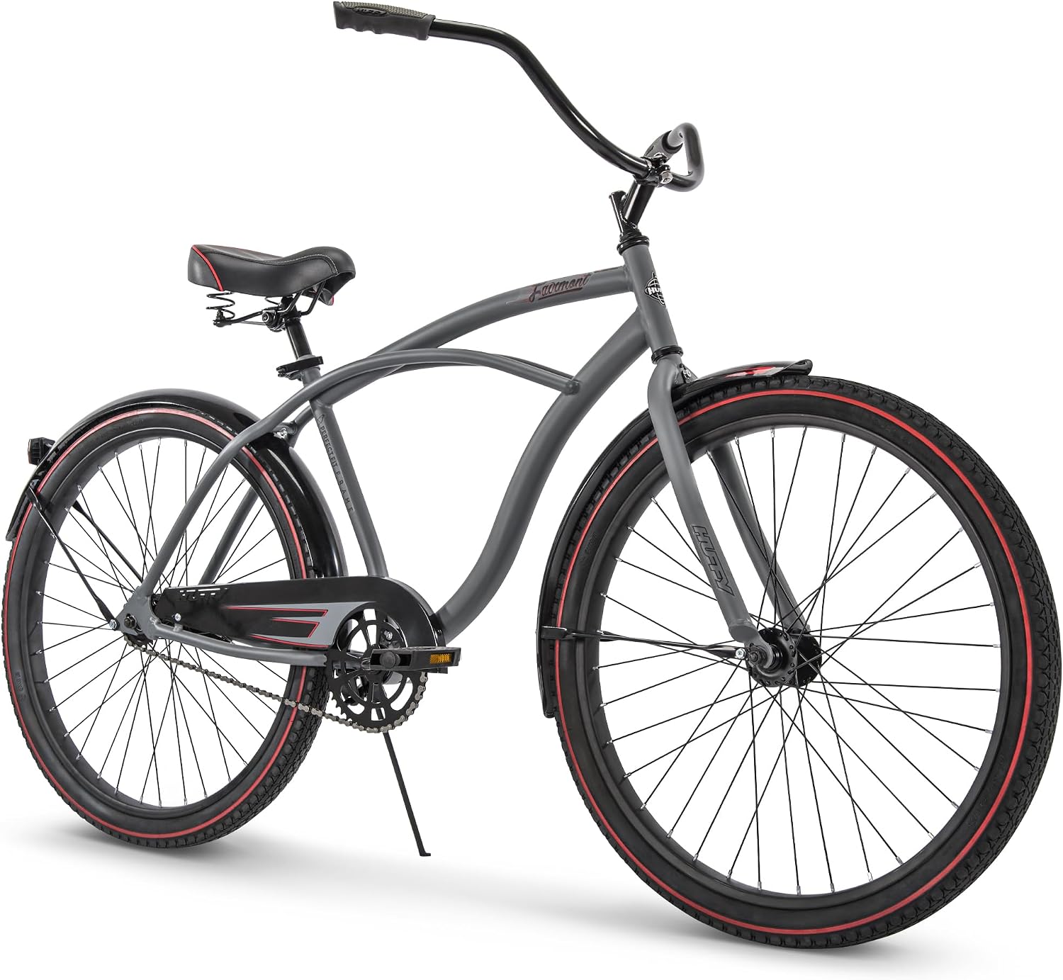 Huffy Cruiser Bike, Fairmont or Woodhaven Model, 20/24/26 Inch Sizes, Perfect for Casual Rides, Ergonomic Design, Rear Rack and Basket on Woodhaven Model, Simple Coaster Brakes, Multiple Color Options
