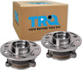 TRQ 2 Piece Front Wheel Bearing & Hub Assembly Set Compatible with 2015-2023 Mercedes-Benz C300 2016-2018 C350e 2020-2021 CLS450 2017-2018 E300 2021-2023 E350 2018 E400 E43 AMG 2020-2023 E450 2016-20
