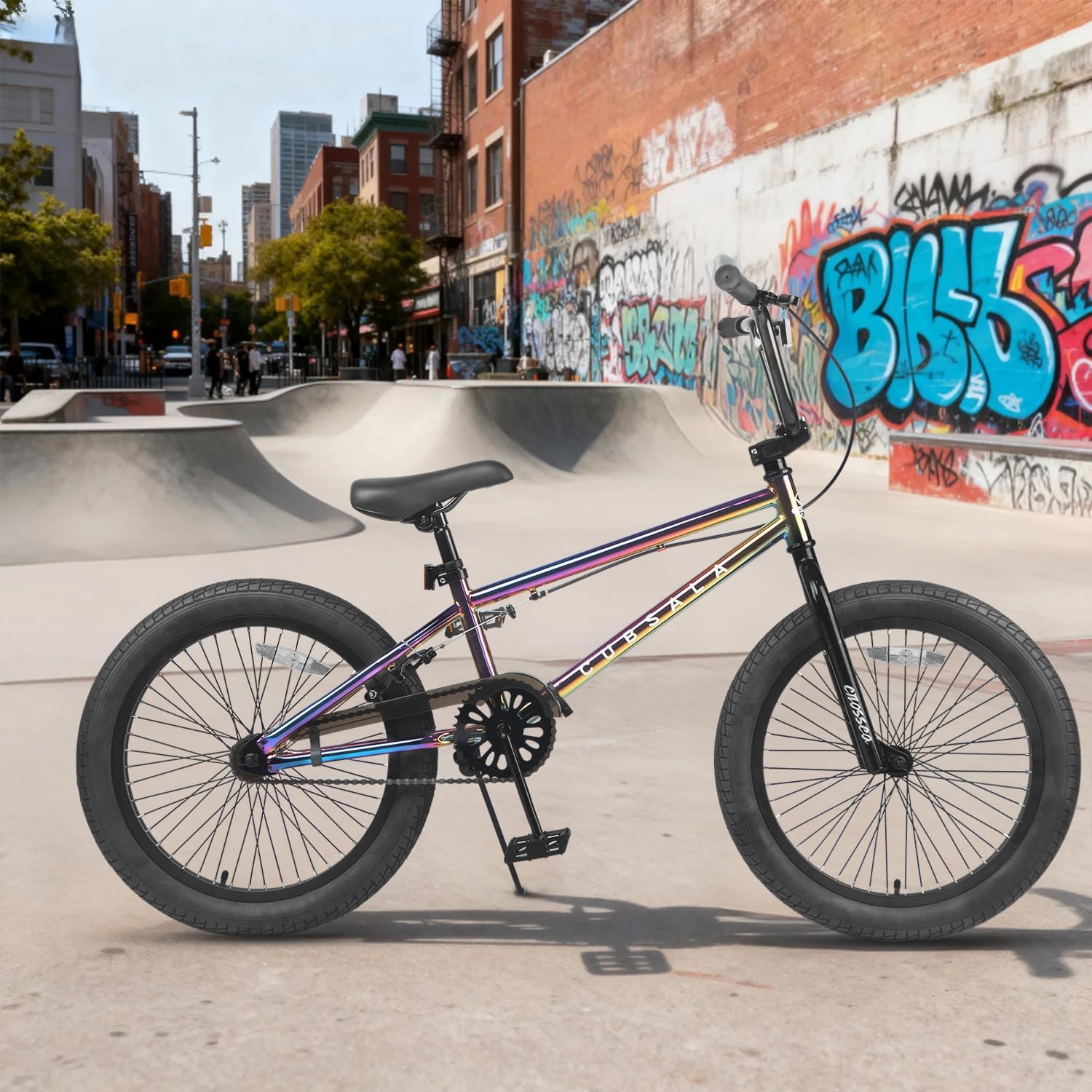 cubsala Freestyle BMX Bike, 18 20 Inch Kids Bicycle for 5-13 Years Old Kids and Beginner Level Rider, Multiple Colors