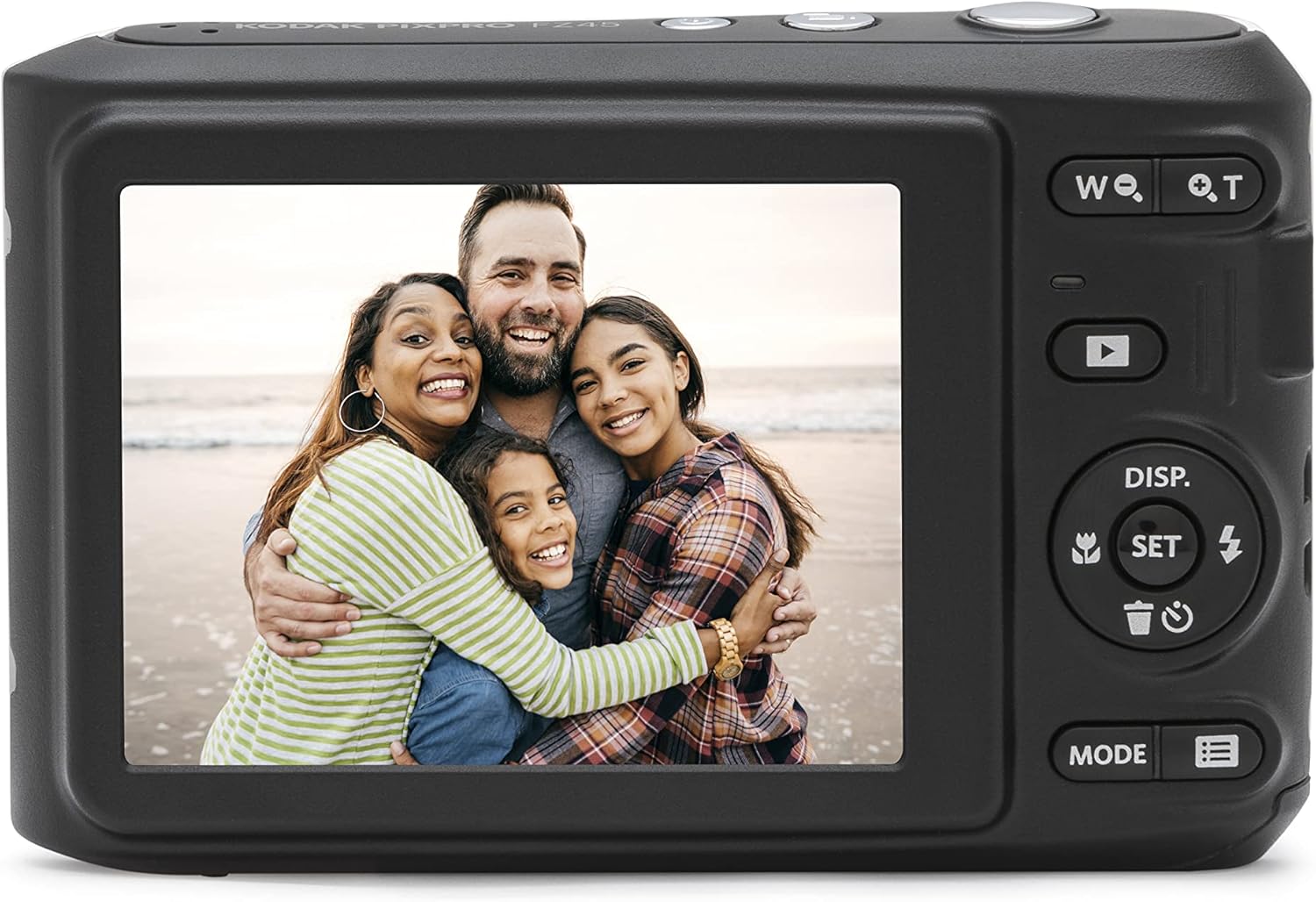 Kodak PIXPRO Friendly Zoom FZ45-WH 16MP Digital Camera with 4X Optical Zoom 27mm Wide Angle and 2.7' LCD Screen (White)