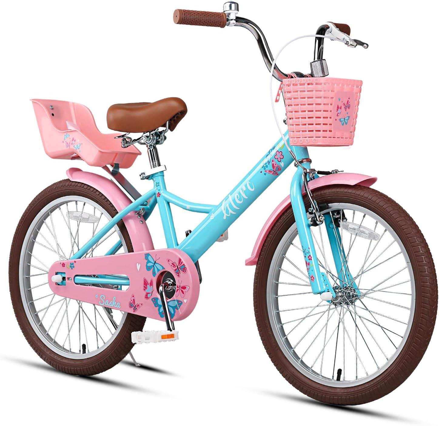 Glerc 20 24 Inch Kids Bike, Kids Mountain Bike for Boys and Girls Ages 6-15, 21-Speed Skyline Bicycle with Front Suspension and Disc Brakes, Multiple Colors