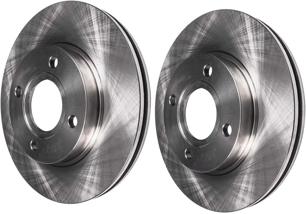 Detroit Axle - Brake Kit for 2002-2006 Mini Cooper 4 Lug Disc Brake Rotors 2003 2004 2005 Ceramic Brakes Pads Front & Rear Replacement: 10.87' inch FRONT Rotor