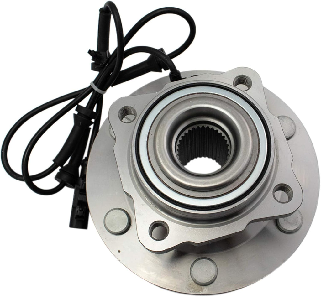 TRQ 2 Piece Rear Wheel Bearing & Hub Assembly Set with ABS Sensor Compatible with 2012-2015 Nissan Armada