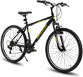 HILAND 26 27.5 29 Inch Mountain Bike, Mens and Womens MTB with 21 Speeds, High-Tensile Steel Frame, V Brake, Hardtail Bicycle for Adults